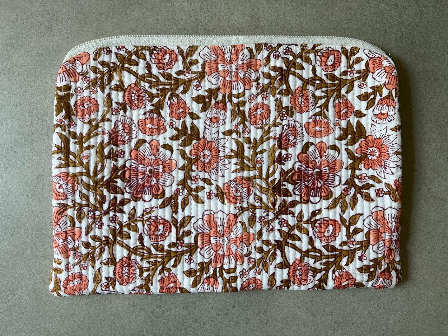 handblock printed laptop covers