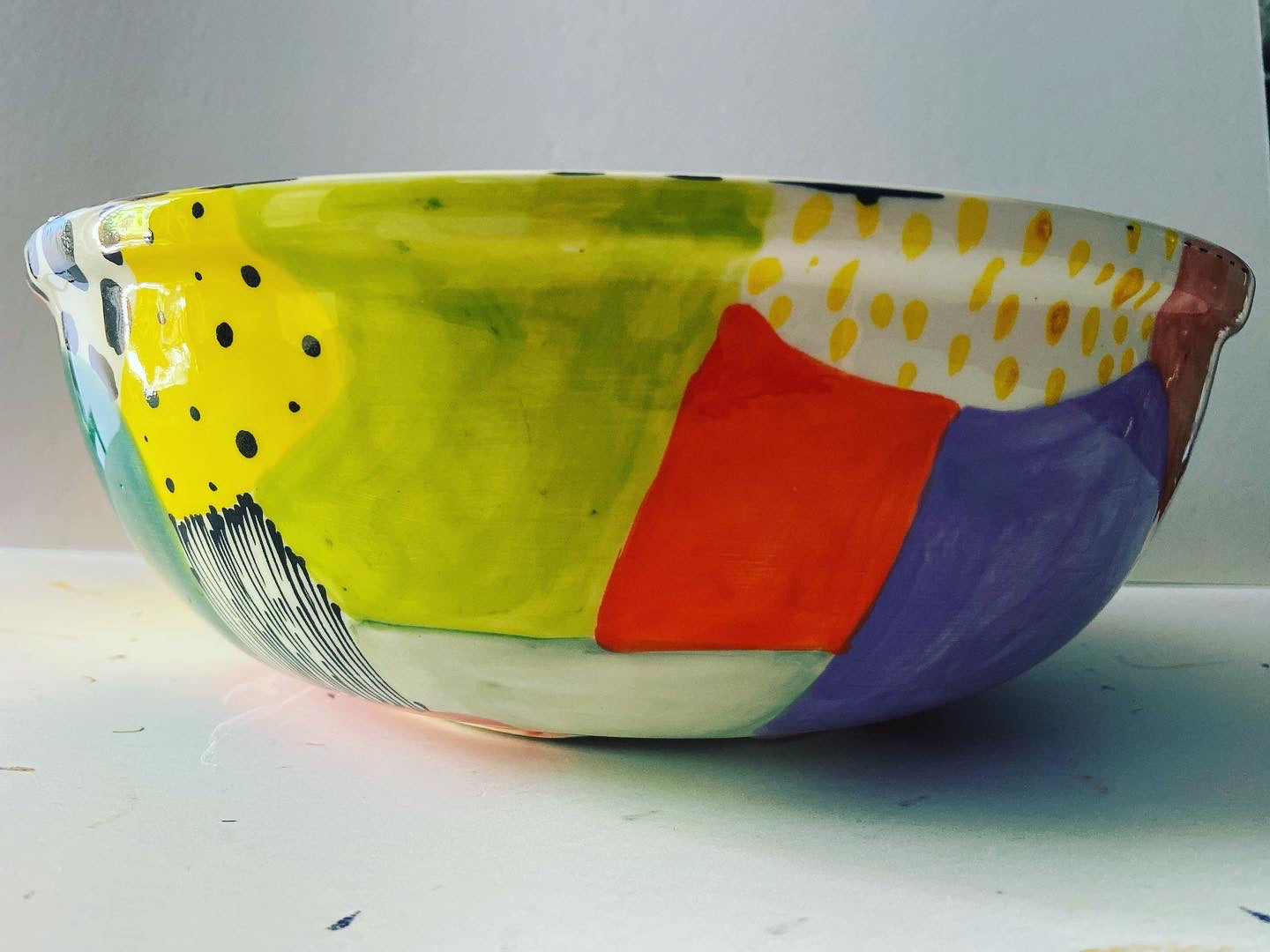 Salad bowl patchwork design