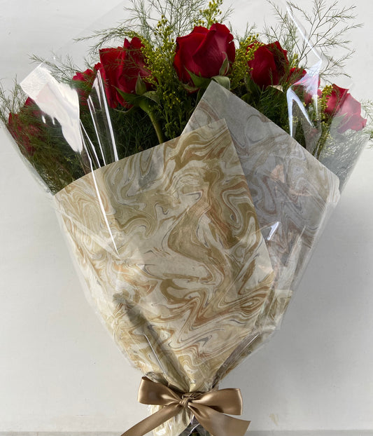 wrapped red rose bouquet 36 stems